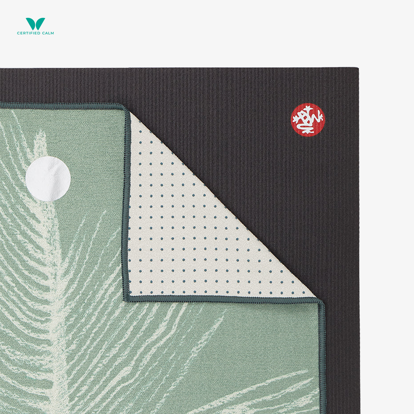Manduka Yogitoes® Skidless Yoga Mat Long Towel 79'' - Silver Plume