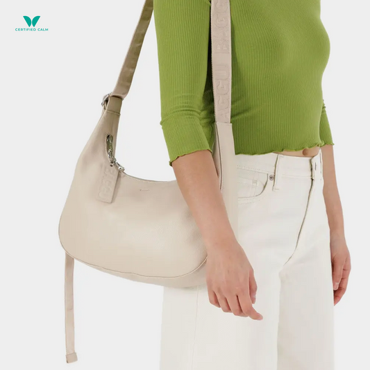 Baggu Medium Recycled Leather Crescent Bag