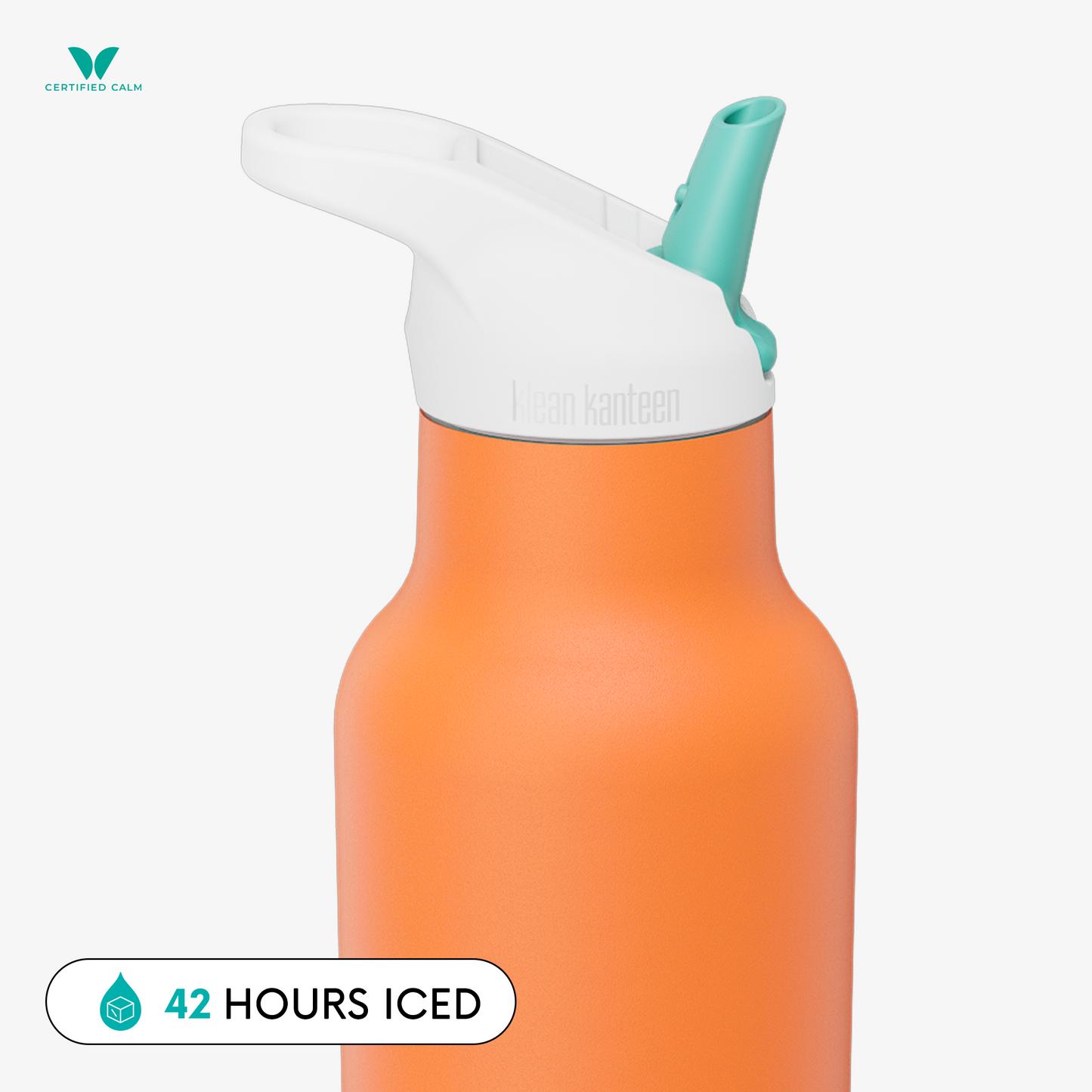 Klean Kanteen Rise 16oz Classic (w/ Flip Seal Sport Cap)