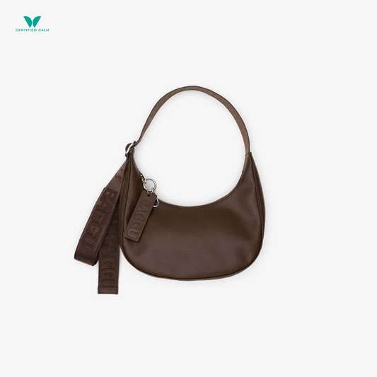 Baggu Small Recycled Leather Crescent Bag