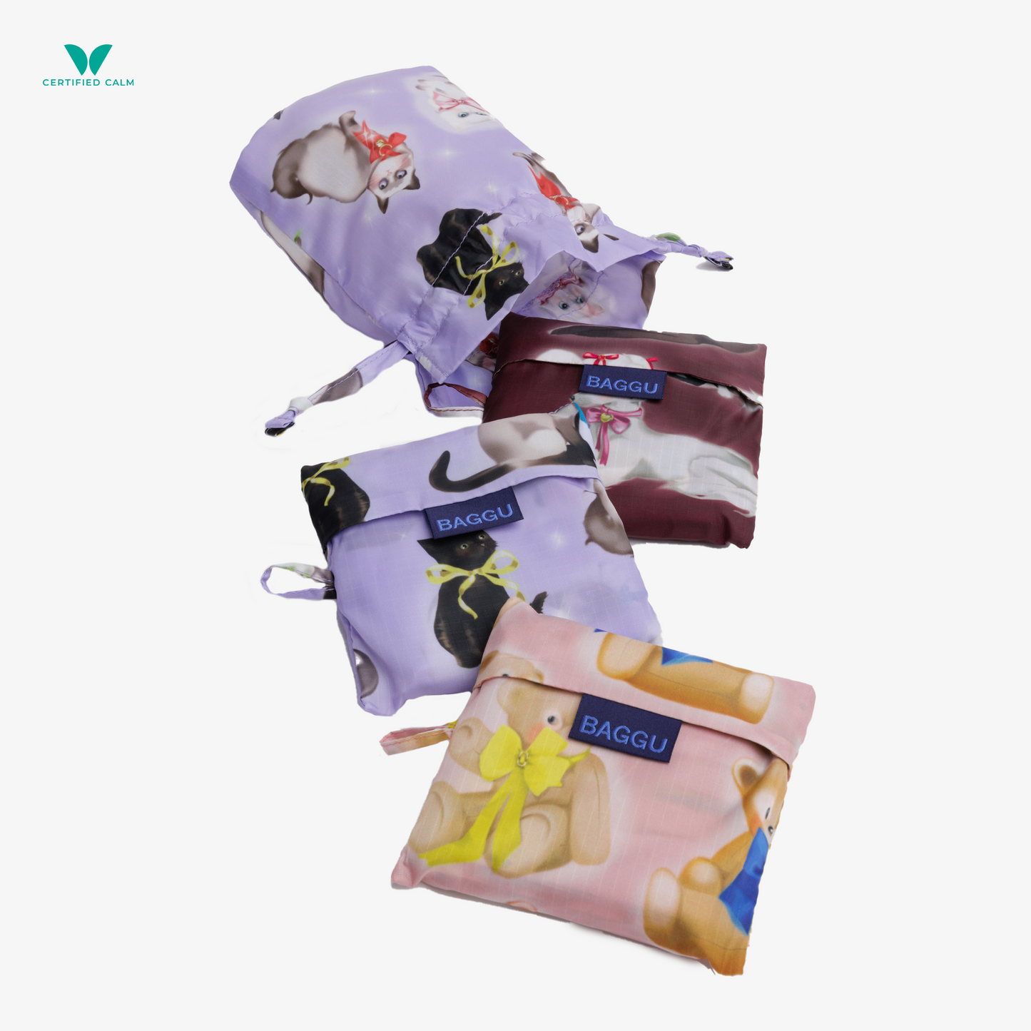 Set of 3 Standard Baggu Reusable Bags