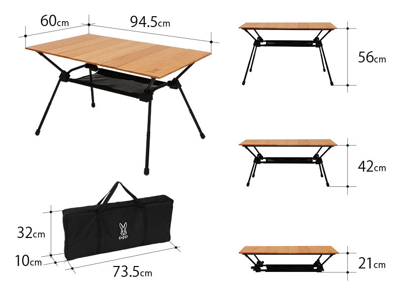 DoD Kyanary Camping Table - Wood