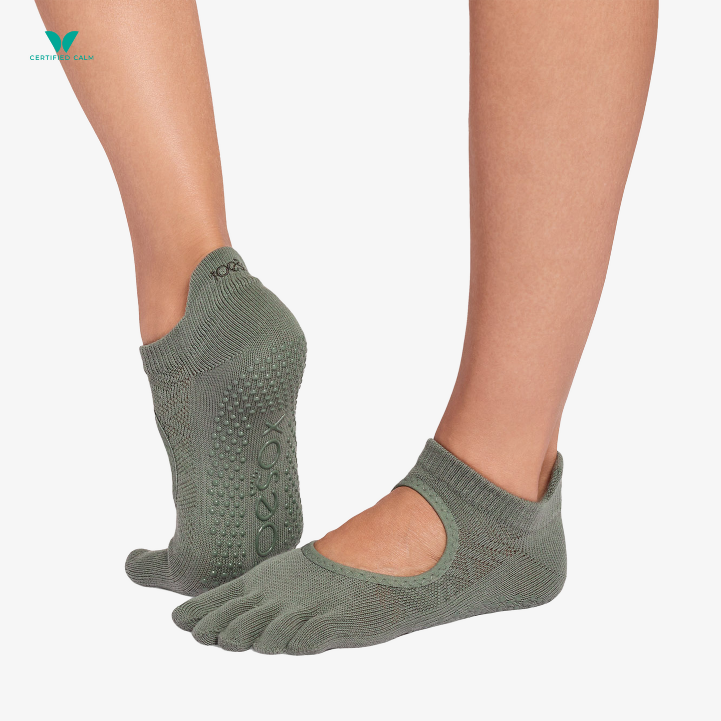 ToeSox Grip Socks Full Toe Bellarina