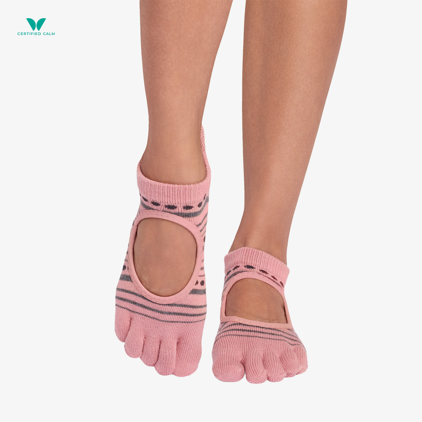ToeSox Grip Socks Full Toe Bellarina