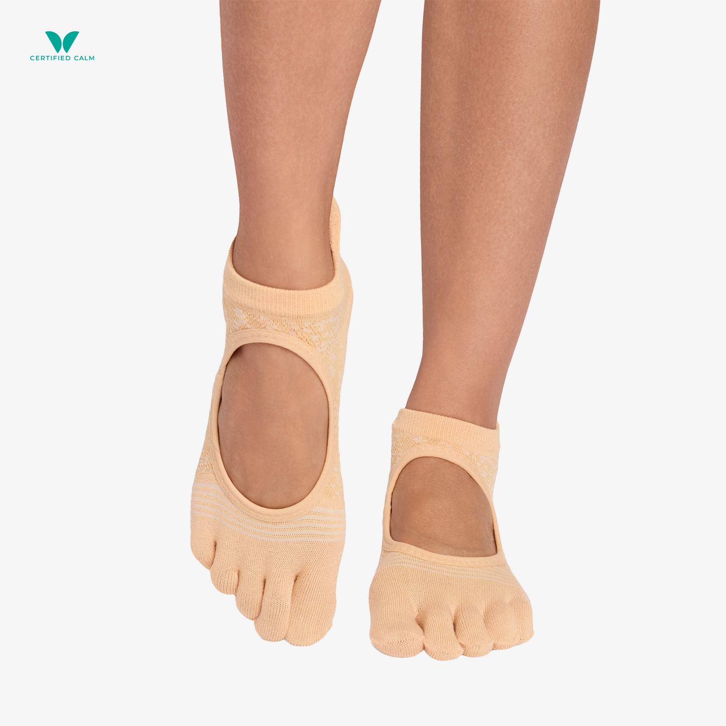 ToeSox Grip Socks Full Toe Bellarina