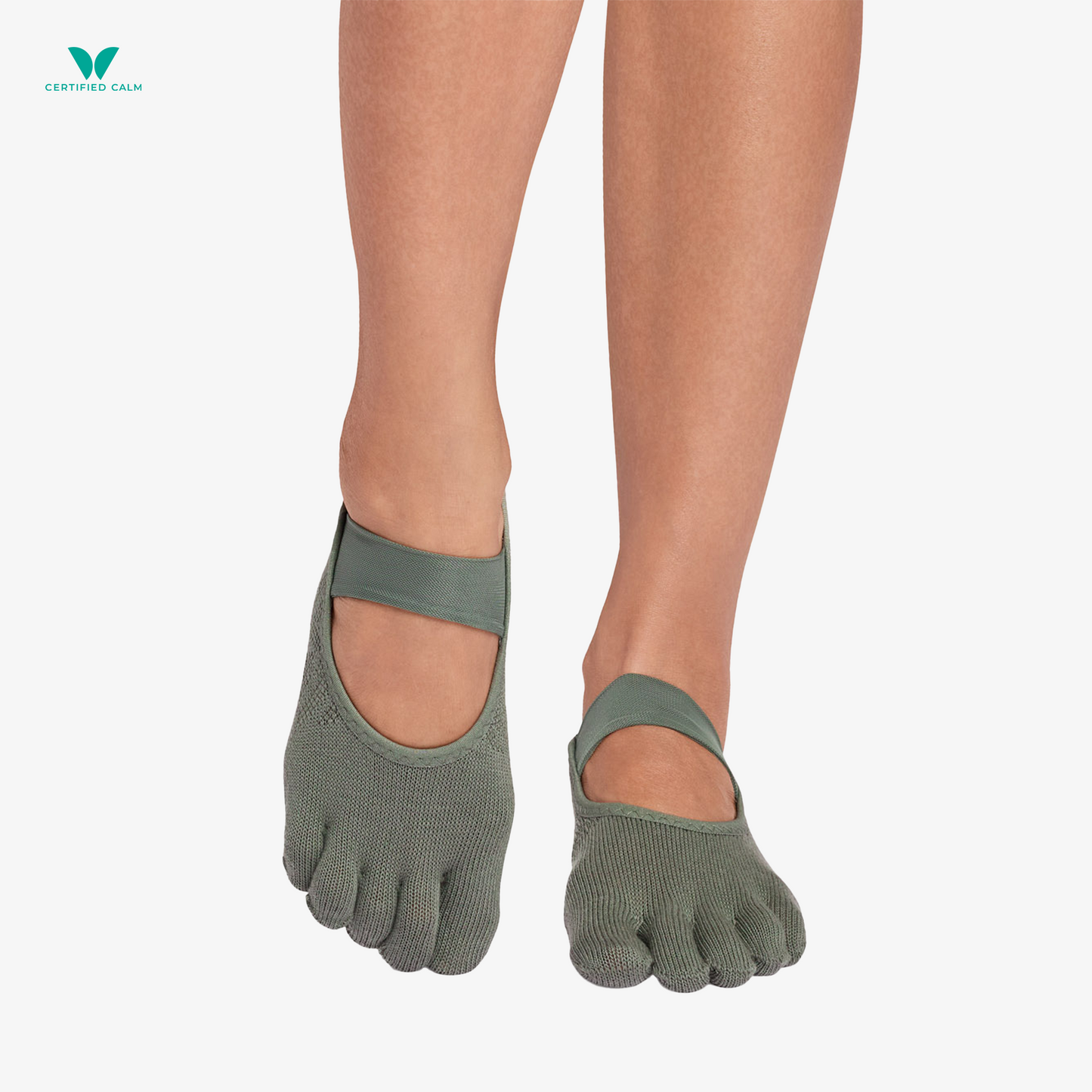 ToeSox Grip Socks Full Toe Bellarina