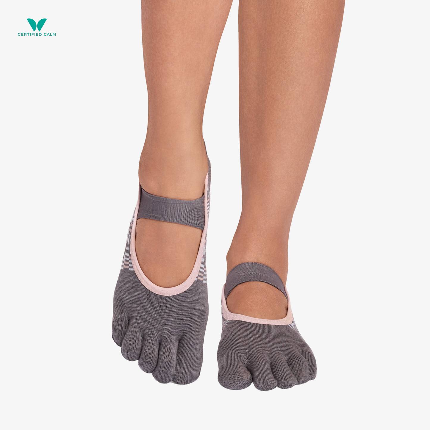 ToeSox Grip Socks Full Toe Bellarina