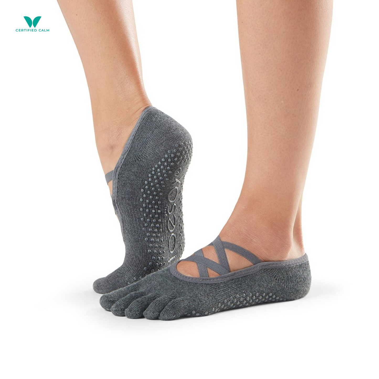 Toesox Grip Socks Full Toe - MULTIPLE STYLES AVAILABLE