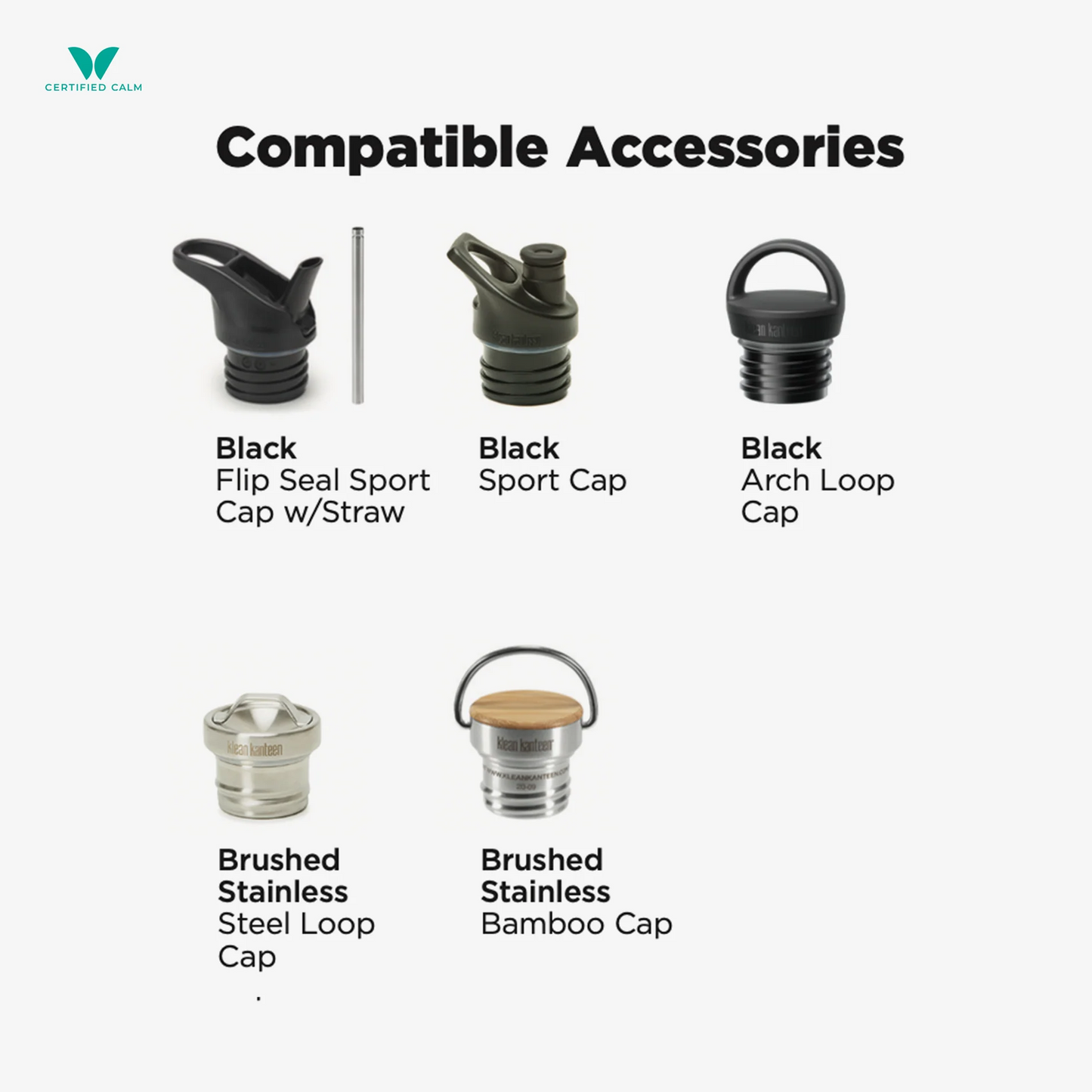 Klean Kanteen Rise 12oz Classic (w/ Arch Loop Cap)