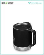 Klean Kanteen 12oz Camp Mug w/ Tumbler Lid Mountain Black