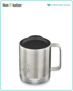Klean Kanteen 12oz Camp Mug w/ Tumbler Lid Mountain Brushed Stainless