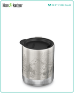 Klean Kanteen 12oz Camp Mug w/ Tumbler Lid Mountain Brushed Stainless