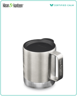Klean Kanteen 12oz Camp Mug w/ Tumbler Lid Mountain Brushed Stainless