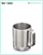 Klean Kanteen 12oz Camp Mug w/ Tumbler Lid Mountain Brushed Stainless