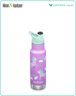 Klean Kanteen 12oz Kid Classic Insulated Narrow (w/ Kid Sport Cap) ‐ Unicorns