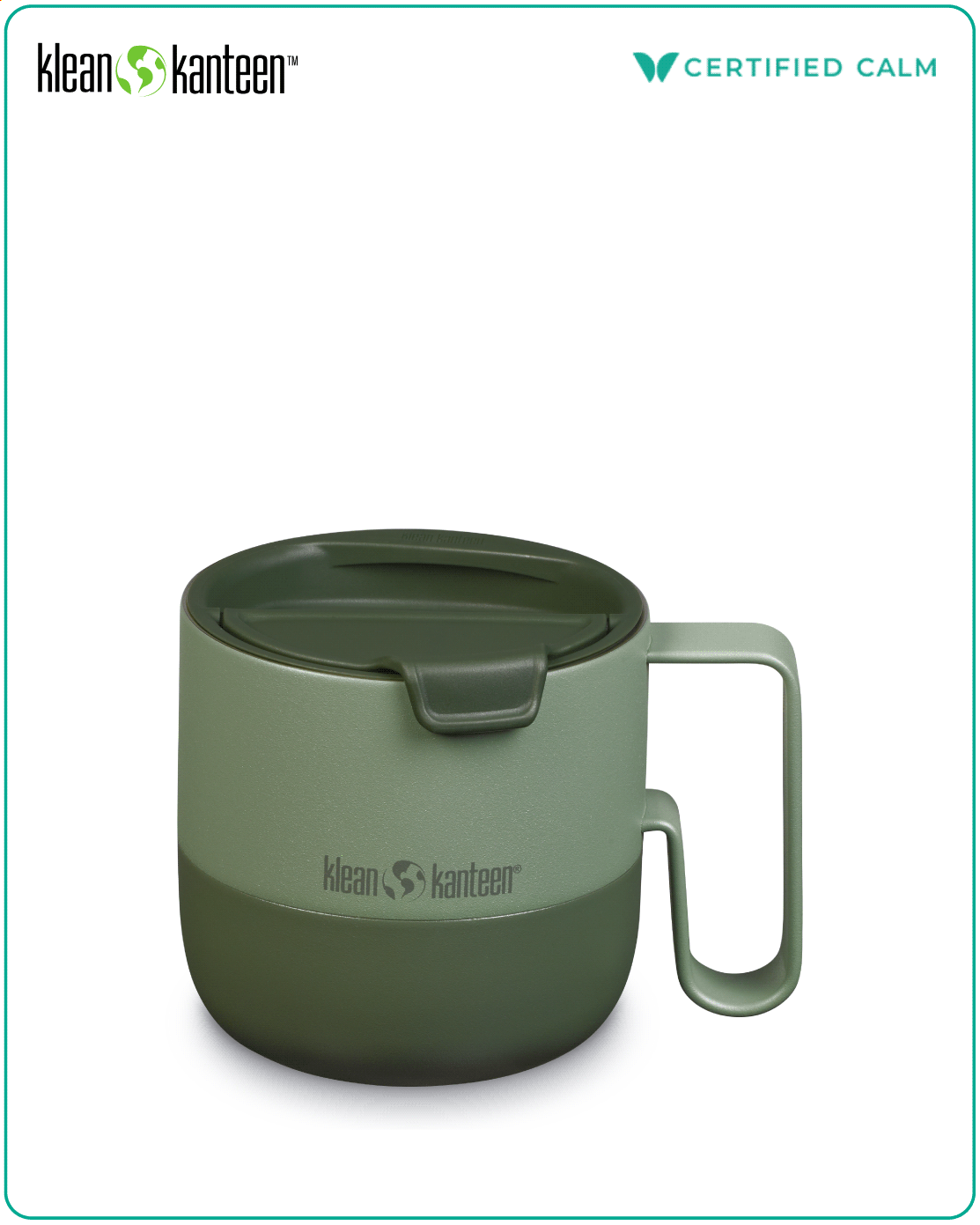 Klean Kanteen Rise 14oz Mug (w/ Flip Lid) - Sea Spray