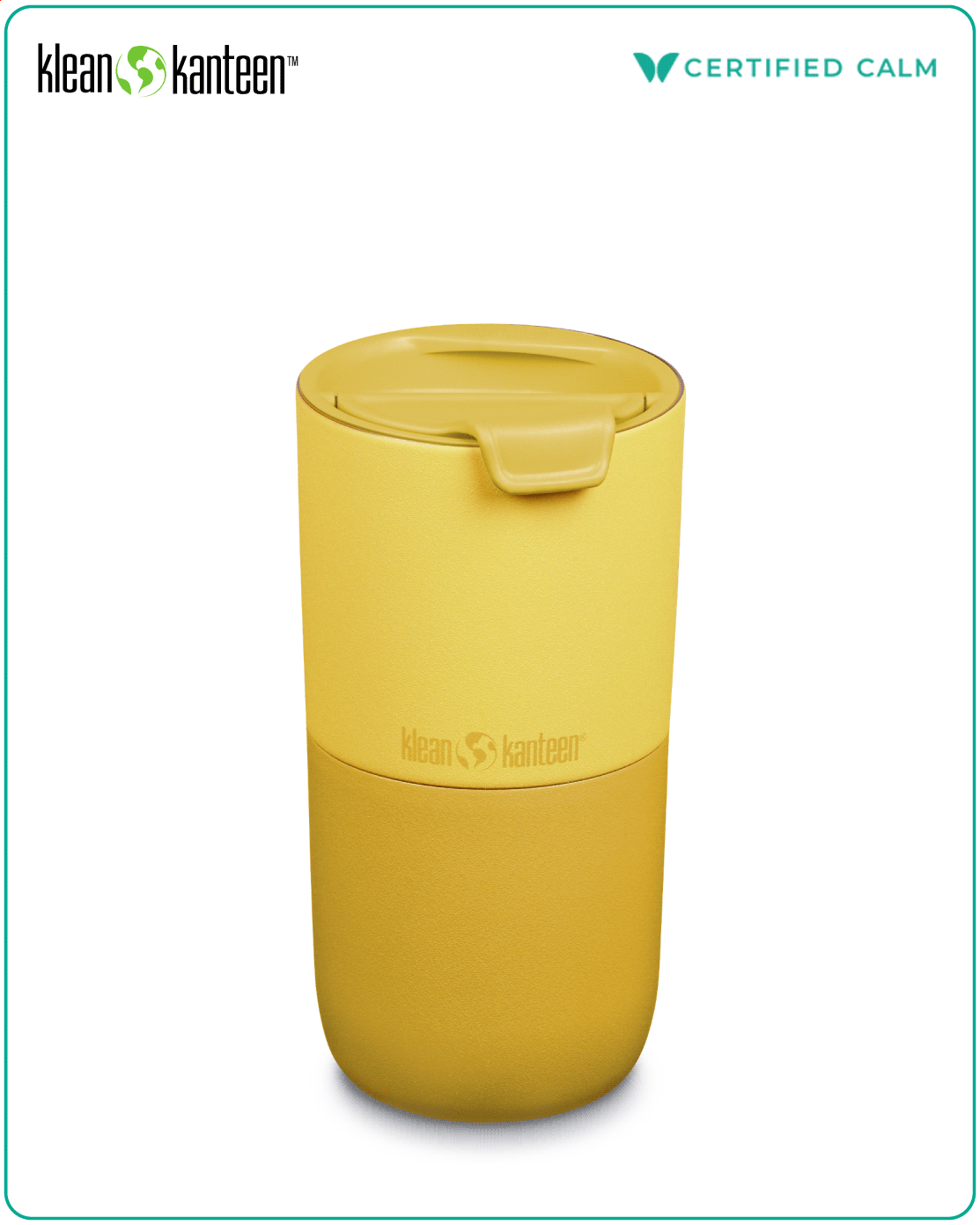 Klean Kanteen Rise 16oz Tumbler (w/ Flip Lid) - Old Gold