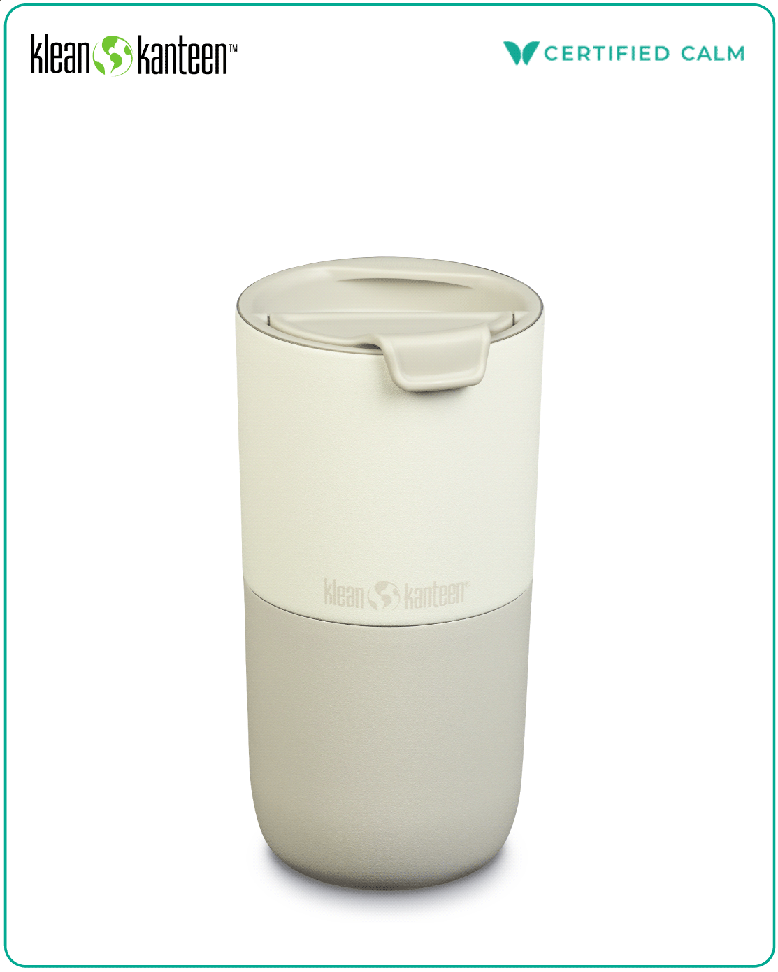 Klean Kanteen Rise 16oz Tumbler (w/ Flip Lid) - Tofu
