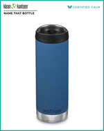 Name That Bottle 16oz TKWide (w/ Café Cap) Real Teal