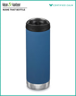 Name That Bottle 16oz TKWide (w/ Café Cap) Real Teal
