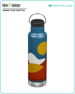 Name That Bottle Classic Insulated Narrow 20oz (w/ Loop Cap) ‐ Mountains