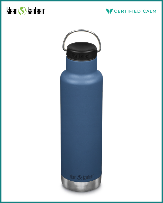 Name That Bottle Klean Kanteen 20oz Insulated Classic (w/ Loop Cap) Real Teal