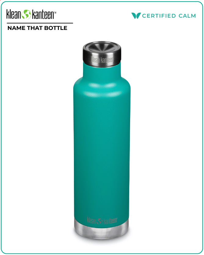Name That Bottle 25oz Insulated Classic w/ Pour Through Porcelain Green