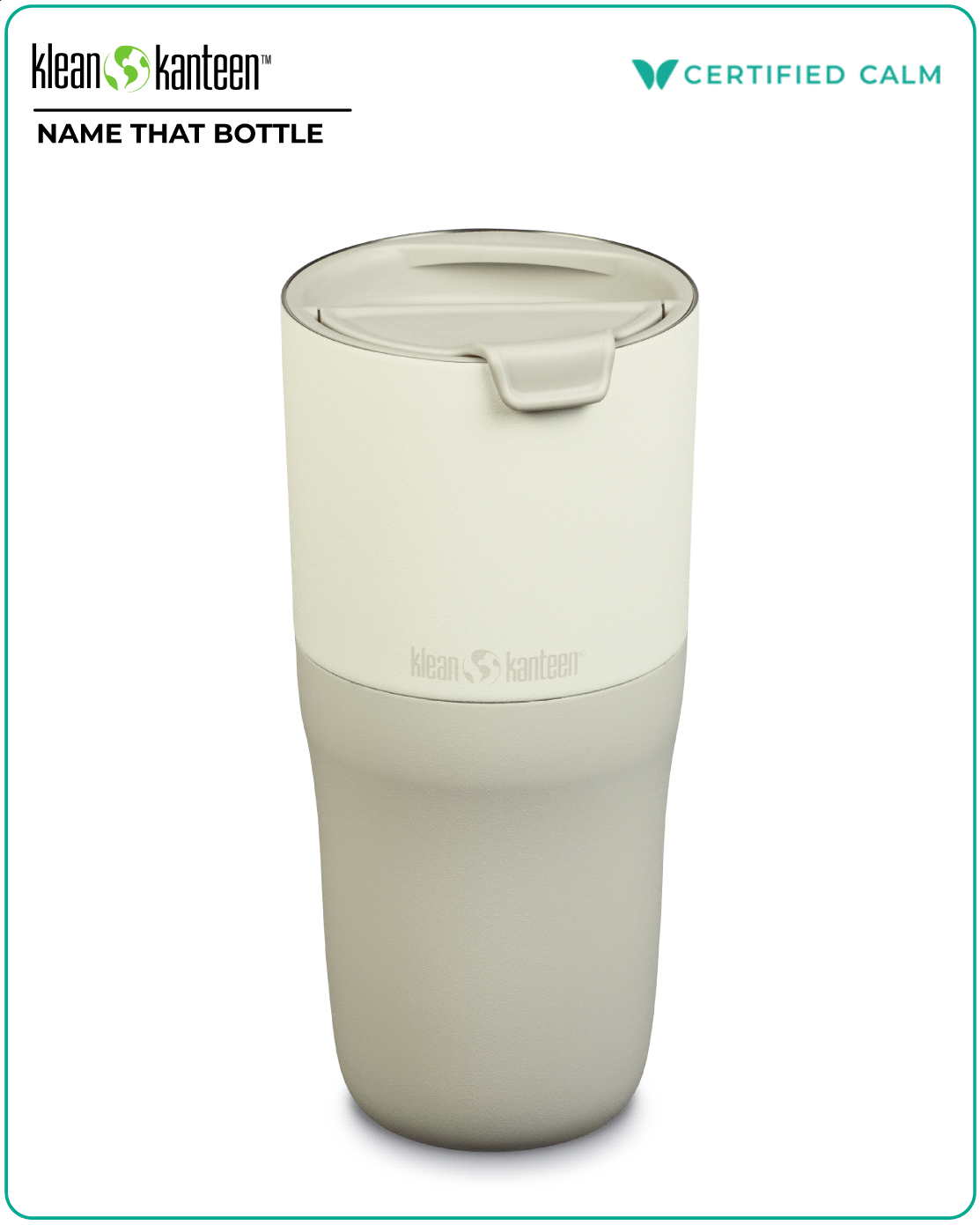 Name That Bottle Rise 26oz Tumbler (w/ Flip Lid) - Tofu