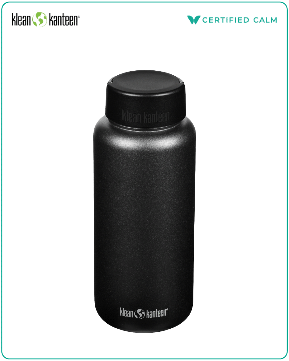 Klean Kanteen Wide 40oz (w/ Wide Loop Cap) Black