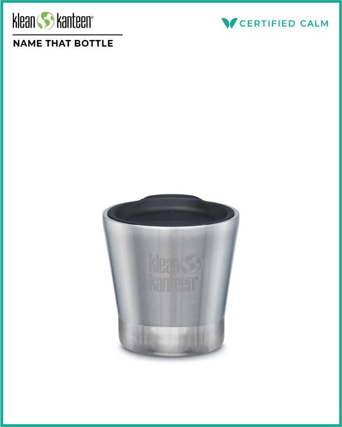 Name That Bottle 8oz Insulated Tumbler (w/ Tumbler Lid) White