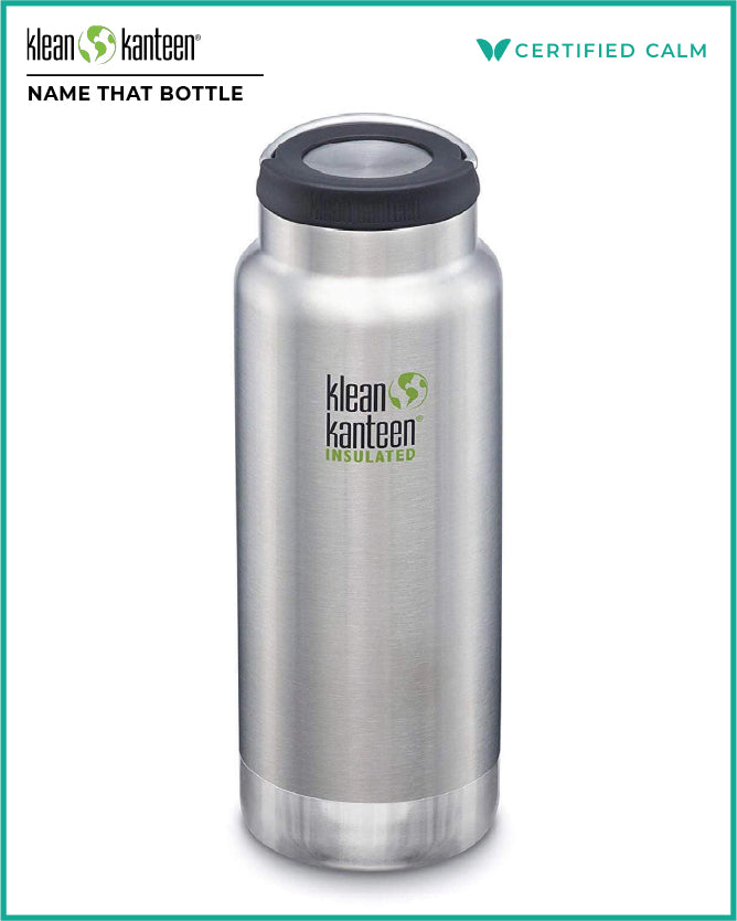 Name That Bottle Klean Kanteen 32oz TKWide (w/ Loop Cap) Brushed Stainless
